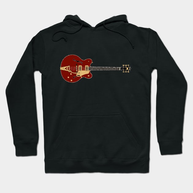 Chet Atkins Country Gentleman Guitar Hoodie by Daniel Cash Guitar